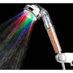 Ahlsen - pommeau de douche  led filtre clairage pommeau de douche douchette avec 7 couleurs changeantes ...