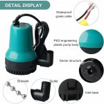 Ahlsen pompe  eau pompe vide cave dc 24v 50w 4500l / h pompe immerge pour puit pompe vide piscine pompe ...