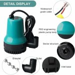 Ahlsen pompe  eau pompe vide cave dc 24v 50w 4500l / h pompe immerge pour puit pompe vide piscine pompe ...