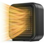 Ahlsen - radiateur soufflant, mini radiateur cramique 800w radiateur electrique 2 niveaux de puissance ...