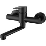 Ahlsen - robinet de cuisine mural mitigeur vier en acier inoxydable 304 robinet vier rotatif  360 ...