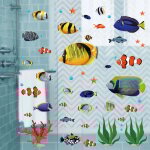Ahlsen - stickers muraux tropicale poisson autocollant murale sous la mer dcoration murale chambres ...