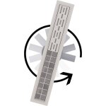 Aica caniveau de douche italienne acier inoxydable siphon sol r�glable d'�vacuation le mod�le lin�aire ...