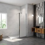 Aica sanitaire - aica paroi de douche à l'italienne 70x200cm modèle brume avec retour pivotant 40x200cm ... Aica sanitaire - aica paroi de douche à l'italienne 70x200cm modèle brume avec retour pivotant 40x200cm ...