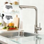 Aica robinet de cuisine avec douchette 304 inox mitigeur �vier extractible 360� 2 jets au choix robinetterie ...