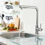 Aica robinet de cuisine avec douchette 304 inox mitigeur �vier extractible 360� 2 jets au choix robinetterie ...