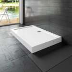 Aica sanitaire - receveur de douche rectangle en acylique blanc 100x90cm pour cabine de douche ou douche ...