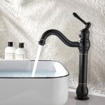 Aiducho - robinet salle bain haut peut pivoter � 360 �mitigeur lavabo, r�tro classique robinet salle ...