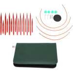 Aiguille circulaire � tricoter d�tachable en aluminium, acier inoxydable et pu, taille imprim�e, design ...