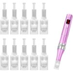 Aiguille microneedling, 10 pi�cesmicroneedling needle, microneedling pen replacement cartridges, pour ...