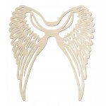 Ailes d'ange en macram� 10x9cm base ailes d'ange en contreplaqu�