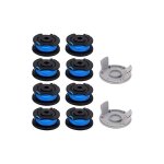 10 paquets bobine de rechange pour coupe - bordure de ligne 0, 065 pouce pour ryobi 18v 24v 40v, compatible ...