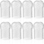 Aimoonsa - lot de 8 crapaudine de gouttire en aluminium, filtres de gouttire flexible et durable pour ...