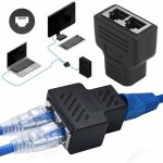 Adaptateur sparateur rj45 1 2 ports femelle femelle connecteurs rseau d'extension internet prise en charge ...