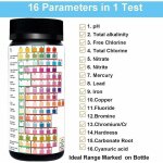 Kit de test d'eau potable 16 en 1 kits de test de duret professionnels, bandelettes de test d'eau du ...