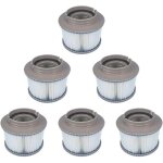 Paquet de 6 filtres mspa de remplacement pour fd2089, pompe cartouche filtrante adapte tous les spas ...