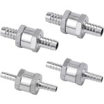 Set de 4 clapet anti - retour gasoil 6 / 8 / 10 / 12mm, valve carburant en alliage d'aluminium avec flche ...