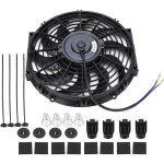 Aiperq 12v 80w ventilateur de refroidissenment de voiture, ventilateur de refroidissement de moteur de ...