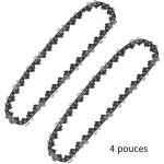 Aiperq 2pcs - chaîne de rechange pour mini tronçonneuse, pas de 1 / 4 1 mm 28 tg 11 cm chaînes de scie ... Aiperq 2pcs - chaîne de rechange pour mini tronçonneuse, pas de 1 / 4 1 mm 28 tg 11 cm chaînes de scie ...