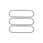 Lot de 3 chaîne de tronçonneuse 3 / 8'lp 52 maillons 1, 1mm 35cm faible rebond compatible avec bosch ... Lot de 3 chaîne de tronçonneuse 3 / 8'lp 52 maillons 1, 1mm 35cm faible rebond compatible avec bosch ...