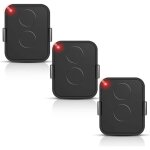 Aiperq lot de 3 tlcommandes on2e, metteur 2 canaux 433, 92 mhz, tlcommande pour portail, code tournant ...