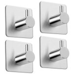 Aiperq - 4 patres inox patre carre patre adhsive sans clou