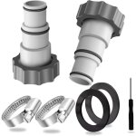 Adaptateur tuyau piscine 32 38, 2 pices adaptateur piscine intex 32 38, adaptateur piscine 38mm, raccord ...