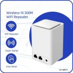 Aiperq - amplificateur de signal 300m, mini routeur sans fil, r�p�teur sans fil wifi, extension de signal ...