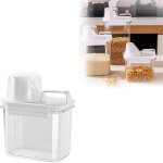 Aiperq - bo�te herm�tique pour aliments secs (2 pi�ces), pot de riz de 1100 ml avec poign�e et gobelet ...