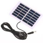 Aiperq chargeur solaire 1. 2w / 6v avec 5521 cc sortie 3m cable panneau polycristallin 84 130 mm pour ...
