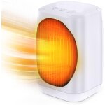 Aiperq - chauffage d'appoint lectrique portable oscillant  70, 1200 w ptc en cramique avec 3 modes, ...