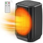 Aiperq - chauffage lectrique portable oscillant  70, petit radiateur en cramique ptc 1200w avec 3 ...