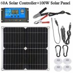 Aiperq contr�leur de charge de batterie de kit de panneau solaire 100w 60a 12v
