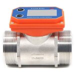 Aiperq d�bitm�tre d'eau num�rique capteur de d�bit en acier inoxydable r�sistance aux alcalis acides ...