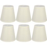 Aiperq eosnow abat - jour de remplacement en tissu de couleur crme, 6 pices, pour lustre mural e14, ...