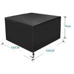 Aiperq housse pour mobilier de jardin?housse de protection large pour salon de jardin carr� 120x120x74cm ...