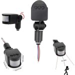 Ymyny interrupteur de capteur de mouvement infrarouge automatique pir dc 12 v pour projecteur led Ymyny interrupteur de capteur de mouvement infrarouge automatique pir dc 12 v pour projecteur led