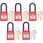 Aiperq jeffergarden 5 ensembles de cadenas de scurit anti - poussire en nylon de 38 mm pour le site ...