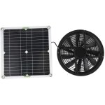Aiperq jeffergarden kit de ventilateur de panneau solaire 10 pouces 100w, botier de ventilation rond ...