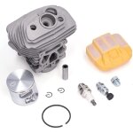 Aiperq - kit piston - cylindre 46 mm, couvercle de filtre � air, soupape de d�charge, pour tron�onneuse ...