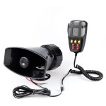 Klaxon d'alarme mgaphone pour voiture, dc 12 v, 100 w, 125 db, sirne puissante pour moto, voiture, ...