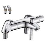 Aiperq - mitigeur thermostatique baignoire, robinet thermostatique bain douche avec bouton de scuris ...