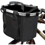 Aiperq - panier de vlo support pour chien pliable amovible, avec panier de guidon de vlo rglable libration ...