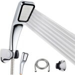 Pommeau de douche kit, pommeau de douche, flexible en acier inoxydable de 1, 5 m, support réglable, surpresseu ... Pommeau de douche kit, pommeau de douche, flexible en acier inoxydable de 1, 5 m, support réglable, surpresseu ...
