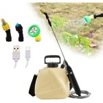 Aiperq - pulv�risateur �lectrique � batterie 5 l, avec poign�e rechargeable, manche t�lescopique de 91 ...