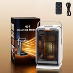 Radiateur d'appoint, 1000 w, avec tlcommande, chauffage rapide et sr, minuterie 2 / 4 / 6 / 8 heures, ...
