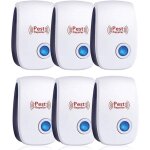 Aiperq r�pulsif ultrason anti - rongeurs insectes, 6 pack r�pulsif � ultrason, r�pulsif �lectronique ...