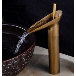 Aiperq - robinet de lavabo, robinetterie mitigeur cascade pour salle de bains, chaude et froide r�glable ...