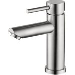 Aiperq - robinet lavabo salle de bain moderne, mitigeur monocommande en acier inoxydable, cartouche c�ramique ...