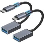 Aiperq - sunshot adaptateur usb c vers usb 3. 0 pack de 2 cble otg type c adaptateur thunderbolt 3 vers ...